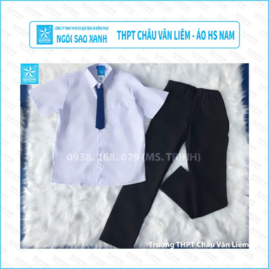 ÁO HS NAM - THPT CHÂU VĂN LIÊM